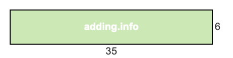 35 to 6 pie rectangle