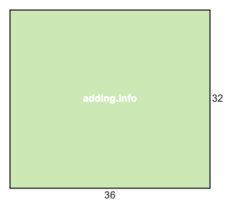 36 to 32 pie rectangle 36 to 32 pie rectangle