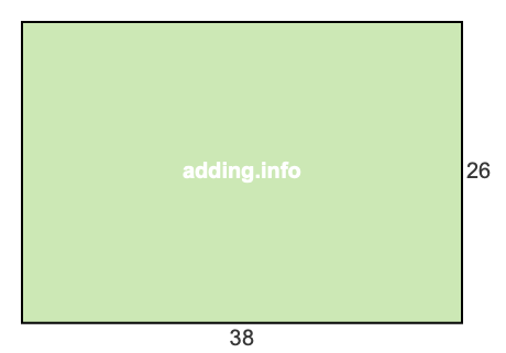 38 to 26 pie rectangle 38 to 26 pie rectangle