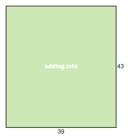 39 to 43 pie rectangle 39 to 43 pie rectangle