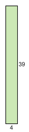 4 to 39 pie rectangle