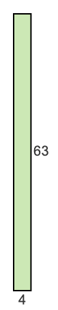 4 to 63 pie rectangle