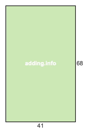 41 to 68 pie rectangle 41 to 68 pie rectangle
