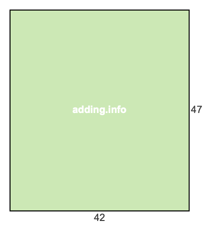 42 to 47 pie rectangle 42 to 47 pie rectangle