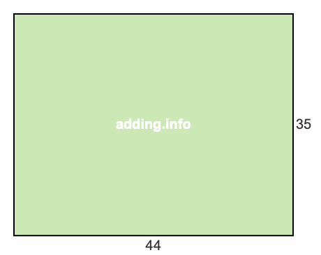 44 to 35 pie rectangle 44 to 35 pie rectangle