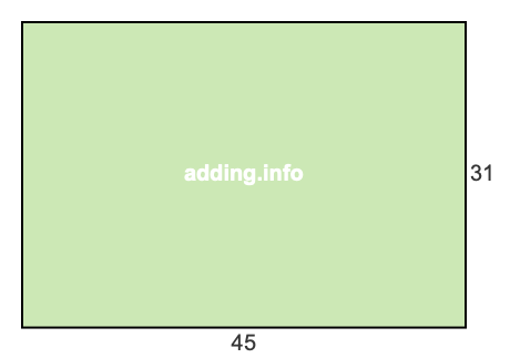 45 to 31 pie rectangle 45 to 31 pie rectangle