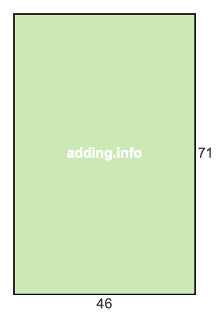 46 to 71 pie rectangle 46 to 71 pie rectangle