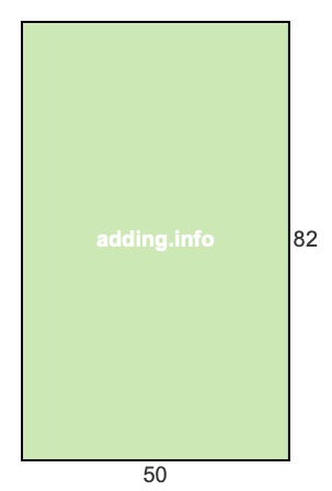 50 to 82 pie rectangle 50 to 82 pie rectangle