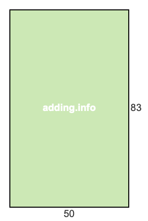 50 to 83 pie rectangle 50 to 83 pie rectangle
