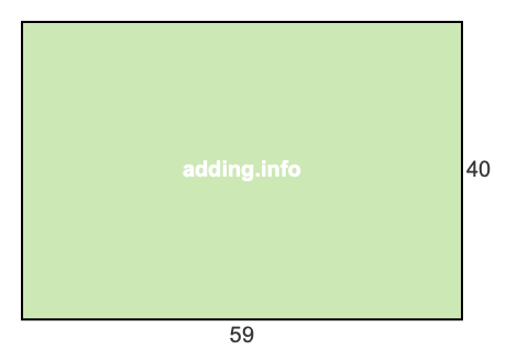 59 to 40 pie rectangle 59 to 40 pie rectangle