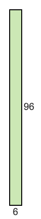 6 to 96 pie rectangle