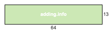 64 to 13 pie rectangle 64 to 13 pie rectangle