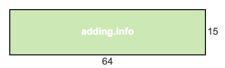 64 to 15 pie rectangle 64 to 15 pie rectangle