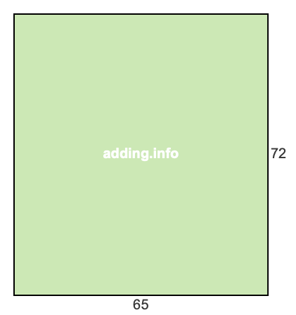 65 to 72 pie rectangle 65 to 72 pie rectangle