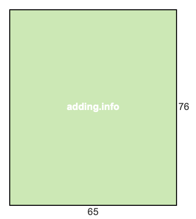 65 to 76 pie rectangle 65 to 76 pie rectangle