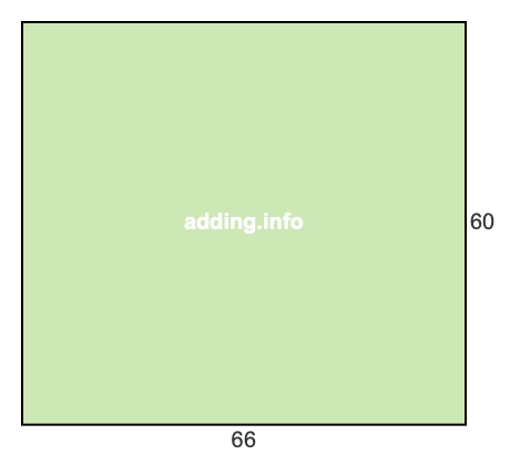 66 to 60 pie rectangle 66 to 60 pie rectangle