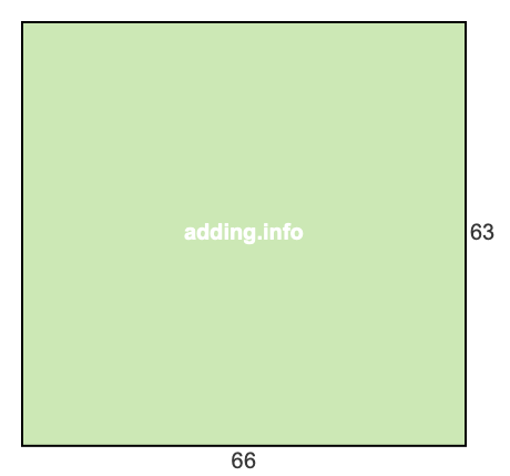 66 to 63 pie rectangle 66 to 63 pie rectangle