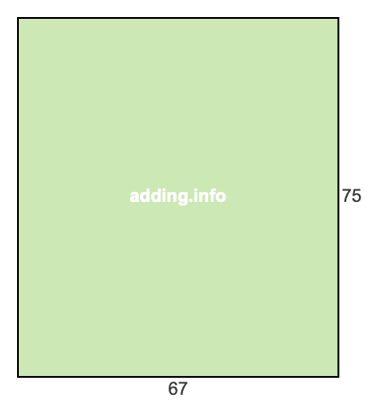 67 to 75 pie rectangle 67 to 75 pie rectangle