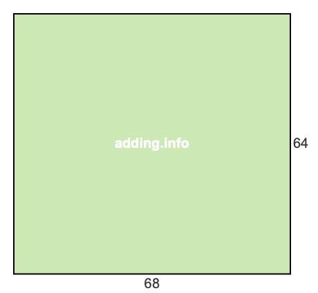 68 to 64 pie rectangle 68 to 64 pie rectangle
