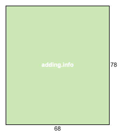 68 to 78 pie rectangle 68 to 78 pie rectangle