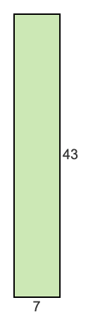 7 to 43 pie rectangle 7 to 43 pie rectangle
