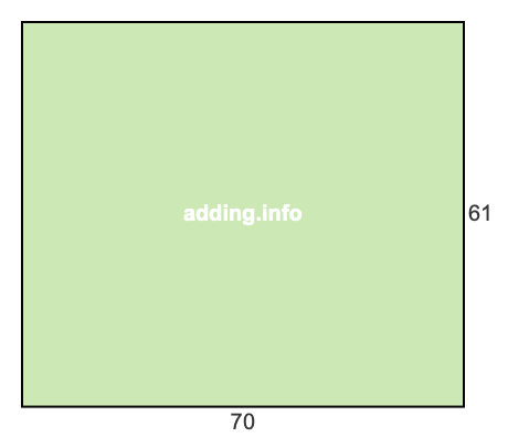 70 to 61 pie rectangle 70 to 61 pie rectangle