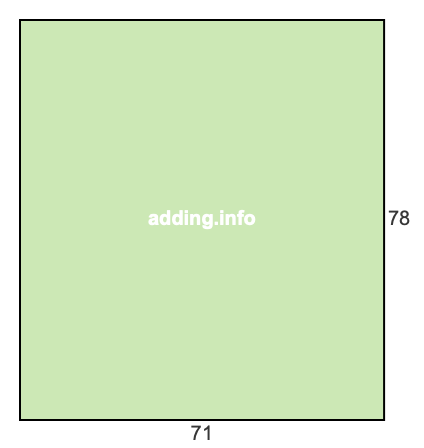 71 to 78 pie rectangle
