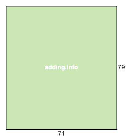 71 to 79 pie rectangle