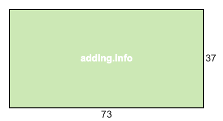 73 to 37 pie rectangle 73 to 37 pie rectangle