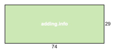 74 to 29 pie rectangle 74 to 29 pie rectangle