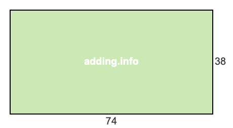 74 to 38 pie rectangle 74 to 38 pie rectangle