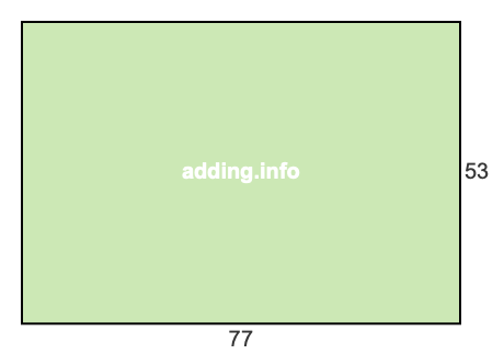 77 to 53 pie rectangle