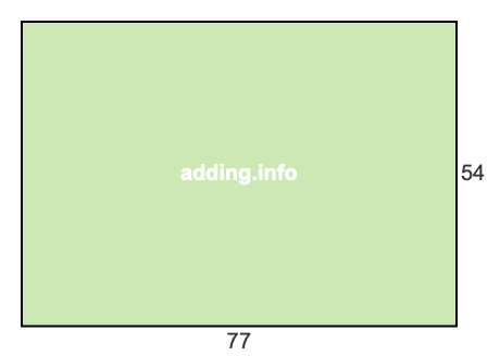 77 to 54 pie rectangle 77 to 54 pie rectangle
