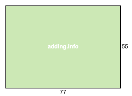 77 to 55 pie rectangle 77 to 55 pie rectangle