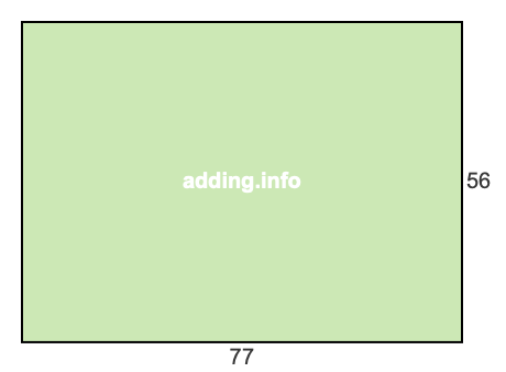 77 to 56 pie rectangle 77 to 56 pie rectangle
