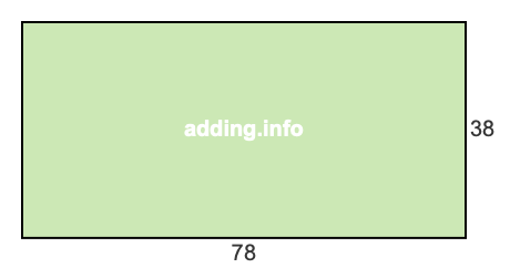 78 to 38 pie rectangle 78 to 38 pie rectangle
