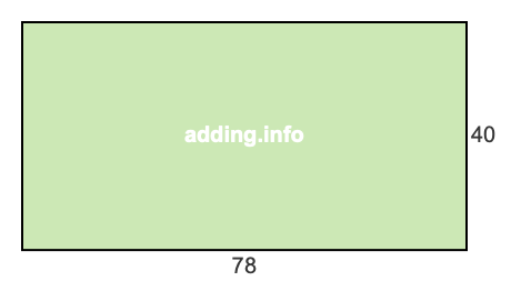 78 to 40 pie rectangle 78 to 40 pie rectangle
