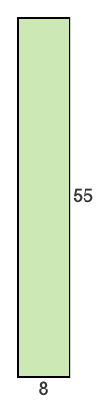 8 to 55 pie rectangle 8 to 55 pie rectangle