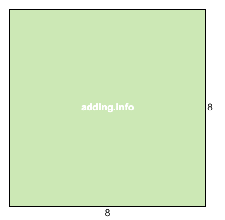 8 to 8 pie rectangle 8 to 8 pie rectangle
