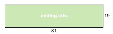81 to 19 pie rectangle 81 to 19 pie rectangle
