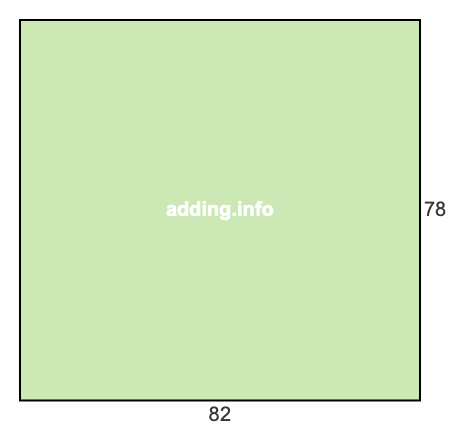 82 to 78 pie rectangle 82 to 78 pie rectangle