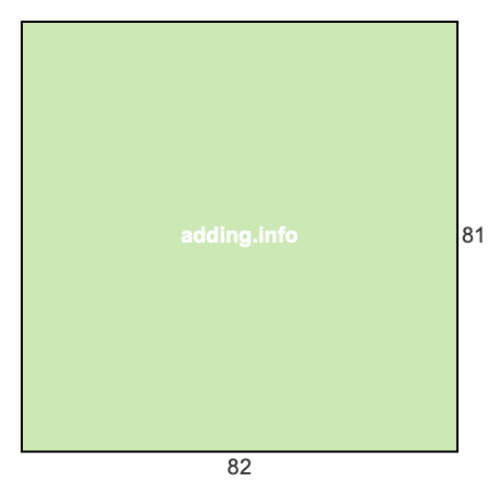 82 to 81 pie rectangle 82 to 81 pie rectangle