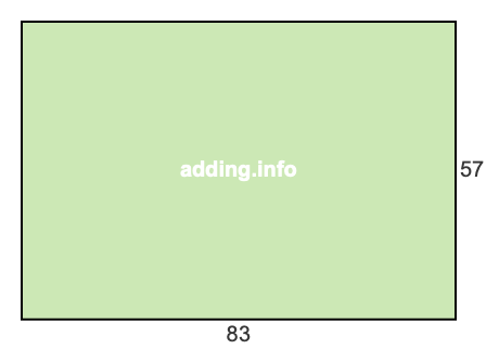 83 to 57 pie rectangle 83 to 57 pie rectangle