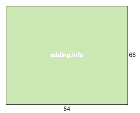84 to 68 pie rectangle 84 to 68 pie rectangle