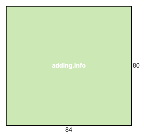 84 to 80 pie rectangle 84 to 80 pie rectangle