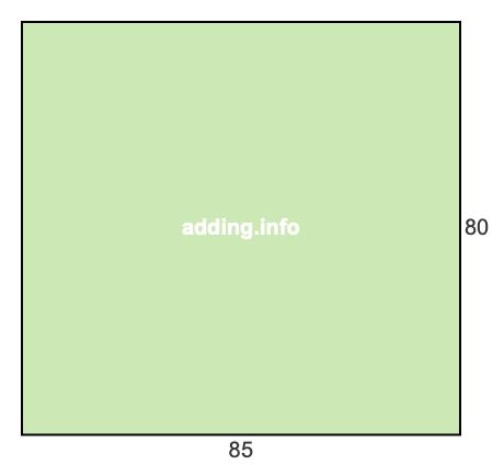 85 to 80 pie rectangle 85 to 80 pie rectangle