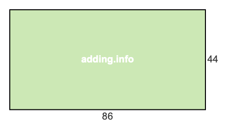 86 to 44 pie rectangle 86 to 44 pie rectangle