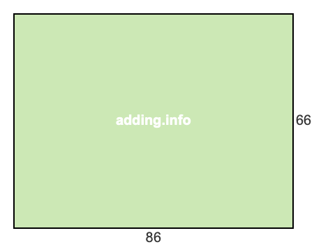 86 to 66 pie rectangle 86 to 66 pie rectangle