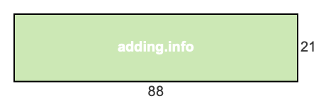 88 to 21 pie rectangle 88 to 21 pie rectangle