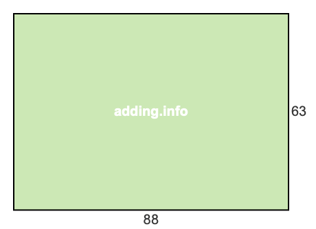 88 to 63 pie rectangle